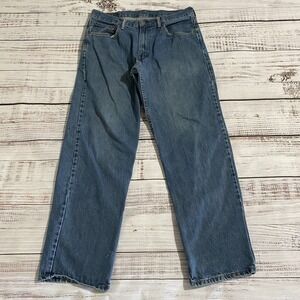 Levis 550 Jeans Straight Relaxed Fit Blue Cotton Men's Size 34x32 (Fits 32x29)